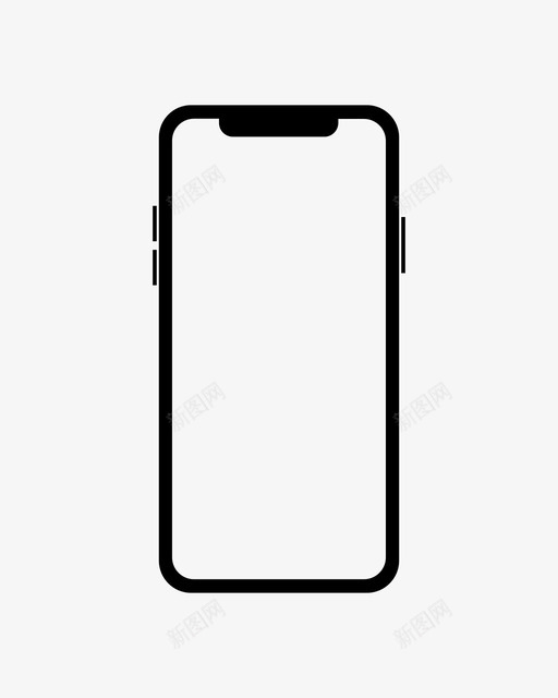 iphonex手机屏幕图标svg_新图网 https://ixintu.com iphonex 屏幕 手机 智能手机