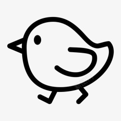 小鸡标识小鸡动物鸡图标高清图片