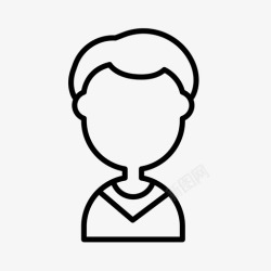 低跟底男孩发型低底切图标高清图片