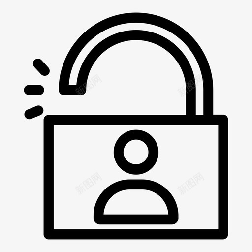登录阻止钥匙孔图标svg_新图网 https://ixintu.com 安全 挂锁 登录 网页设计 钥匙孔 阻止 隐私