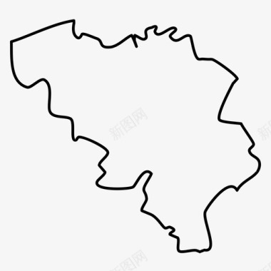 比利时国家欧洲图标图标