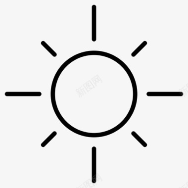 阳光夏日夏日瘦图标图标