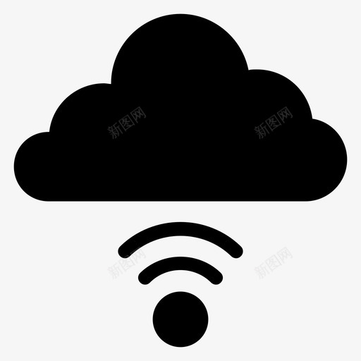 云开发服务器图标svg_新图网 https://ixintu.com 云 信号 开发 开发用户界面字形图标 无线 服务器 网页设计