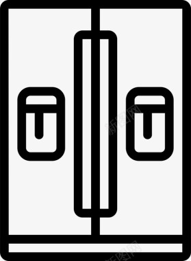 冰箱电器双联冰箱图标图标