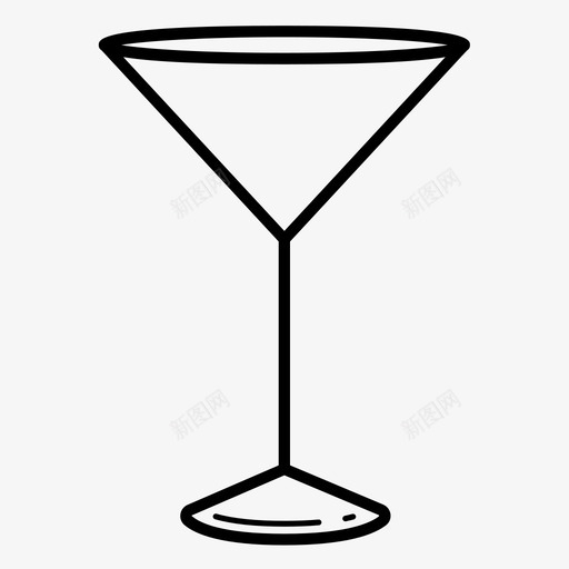 玻璃杯马提尼酒杯图标svg_新图网 https://ixintu.com 玻璃杯 酒杯 饮料套装1 马提尼