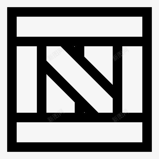 木箱板条箱图标svg_新图网 https://ixintu.com 木箱 板条箱