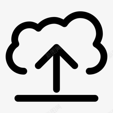 从云上载箭头internet图标图标
