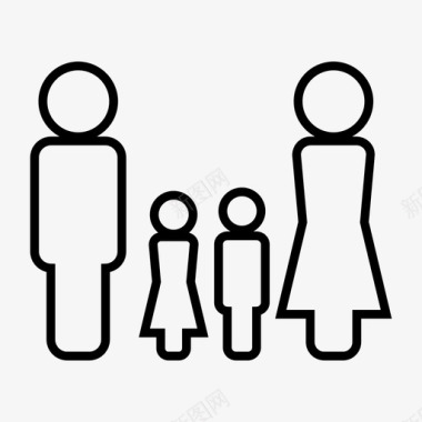 家庭孩子母亲图标图标