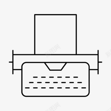 打字机文案机键盘图标图标
