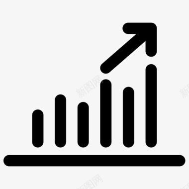 报告图表增长图标图标