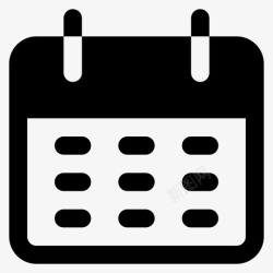 基本信息符号日历约会日期图标高清图片
