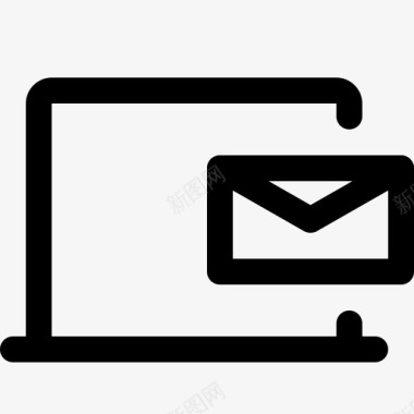 电子邮件通知笔记本电脑弹出窗口图标图标