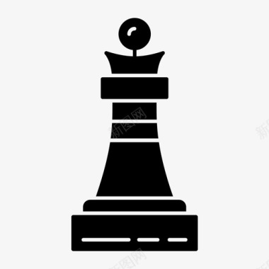 国际象棋商业典当图标图标