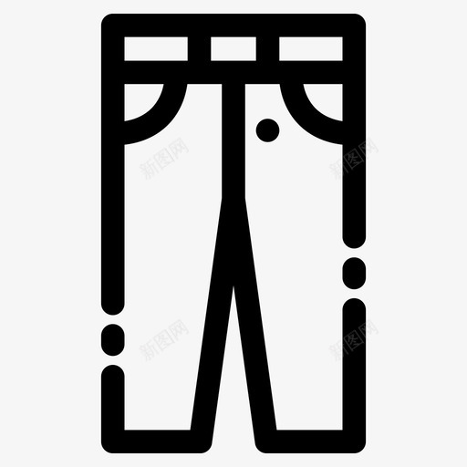 裤子服装师图标svg_新图网 https://ixintu.com 时装 服装 款式 衣服 裤子 设计师