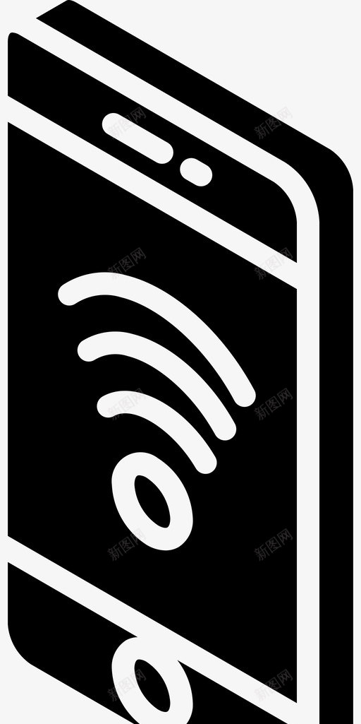 wifi功能移动图标svg_新图网 https://ixintu.com wifi 功能 智能手机 移动 移动功能iso固态