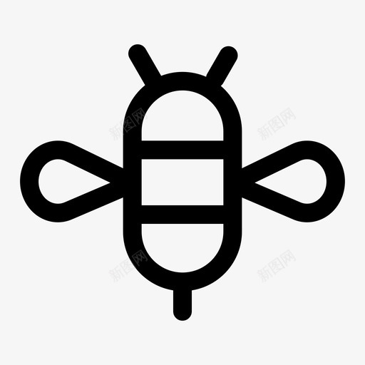 蜜蜂蜂蜜昆虫图标svg_新图网 https://ixintu.com 昆虫 蜂蜜 蜜蜂