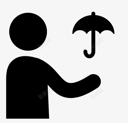 天气预报员behave图标svg_新图网 https://ixintu.com be have make rain 动词 天气预报员 雨伞