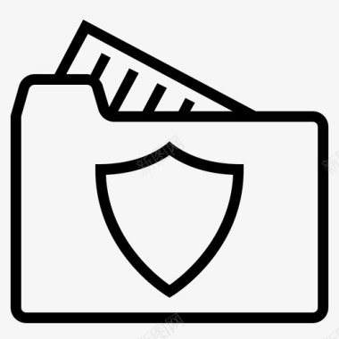 安全文档文件夹受保护文件夹图标图标