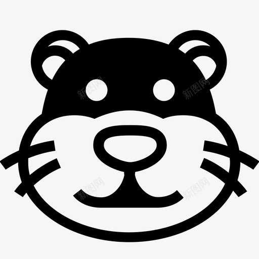 仓鼠脸金色仓鼠宠物图标svg_新图网 https://ixintu.com 仓鼠卡通 仓鼠脸 啮齿动物 宠物 金色仓鼠