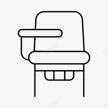 椅子书桌家具图标图标