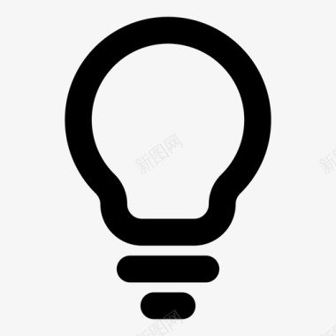 灯泡电能源图标图标