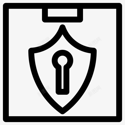 保安警卫锁图标svg_新图网 https://ixintu.com 保安 保护 保险箱 后勤 警卫 锁