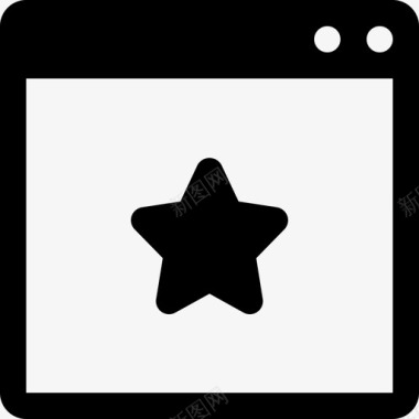 收藏夹页面书签浏览器窗口星形图标图标