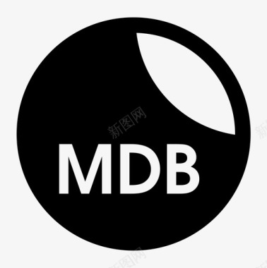 mdb文件扩展名svg图标图标
