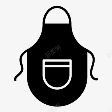 围裙厨师厨房图标图标