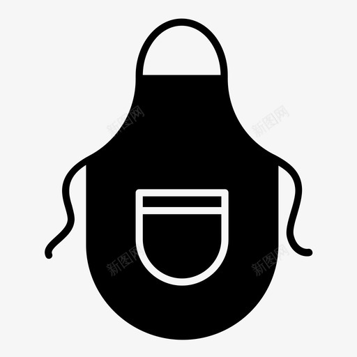 围裙厨师厨房图标svg_新图网 https://ixintu.com 制服 厨师 厨房 围裙