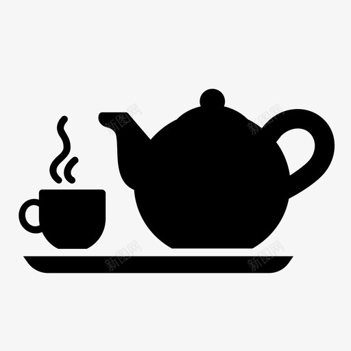 茶点茶歇茶道图标svg_新图网 https://ixintu.com 厨房 茶壶 茶歇 茶点 茶道