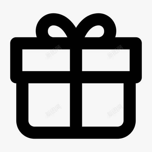 礼物盒子礼盒图标svg_新图网 https://ixintu.com 惊喜 盒子 礼物 礼盒