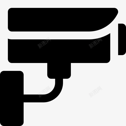 闭路电视安全监控图标svg_新图网 https://ixintu.com 安全 摄像机 监控 视频固态图标 警戒 闭路电视