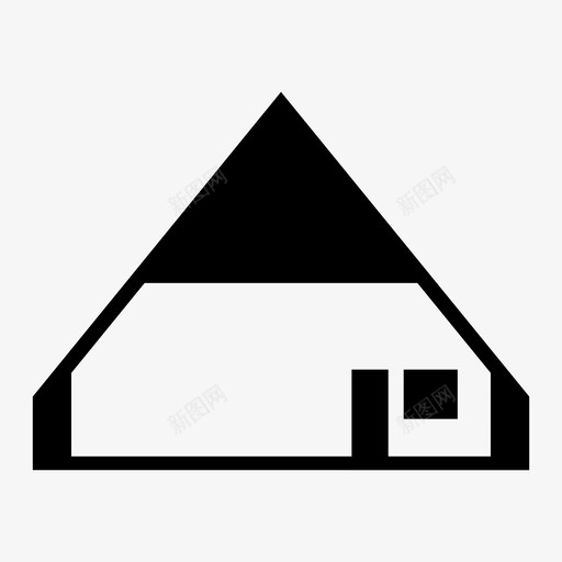 房子建筑物住所图标svg_新图网 https://ixintu.com 住所 家 建筑物 房子