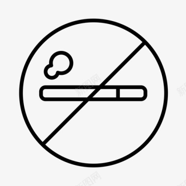 禁止吸烟铁路规则图标图标