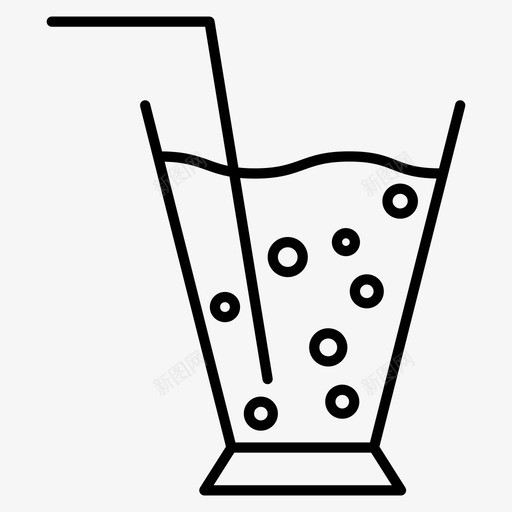 苏打玻璃饮料新鲜图标svg_新图网 https://ixintu.com 新鲜 苏打玻璃 食品 饮料