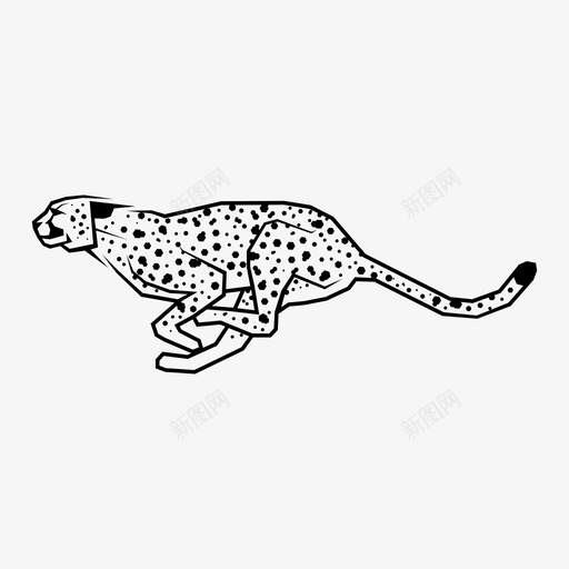 猎豹动物猫图标svg_新图网 https://ixintu.com 动物 猎豹 猎豹头 猫 豹 豹头 速度 野生