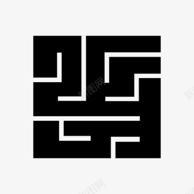 迷宫逃跑迷路图标图标