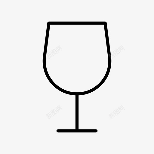 酒玻璃杯酒杯图标svg_新图网 https://ixintu.com 玻璃杯 酒 酒杯