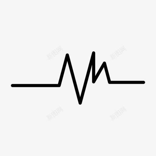 脉搏心脏监护仪心脏脉搏图标svg_新图网 https://ixintu.com 心脏监护仪 心脏脉搏 心跳 生命线 脉搏
