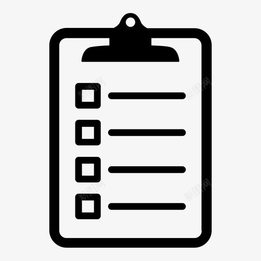 待办事项列表剪贴板列表任务列表图标svg_新图网 https://ixintu.com scrum敏捷开发 任务列表 剪贴板列表 待办事项列表