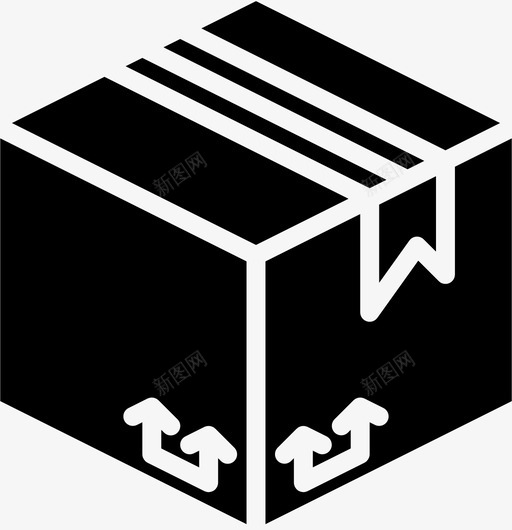 纸箱包装运输图标svg_新图网 https://ixintu.com 包装 包装和运输固体 纸箱 运输