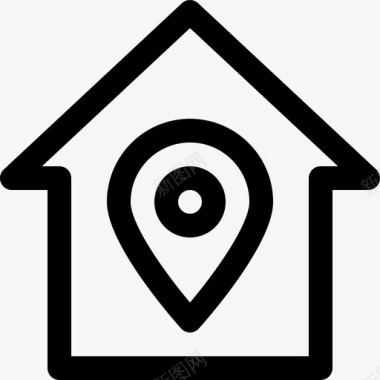 房子位置目的地标记图标图标