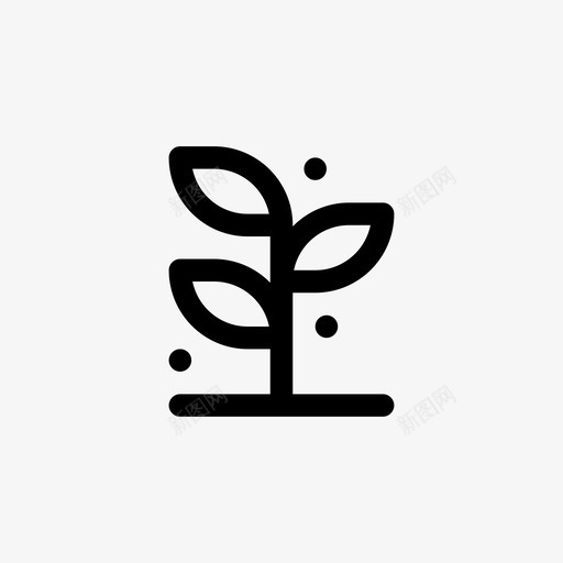 植物像素完美线条图标svg_新图网 https://ixintu.com 像素完美线条 植物