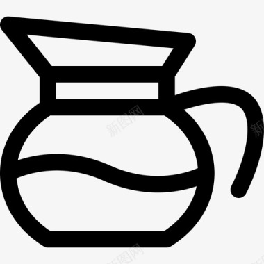 咖啡壶容器饮料图标图标