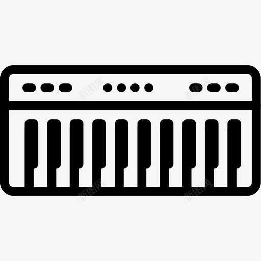 合成器音乐小工具图标svg_新图网 https://ixintu.com 合成器 小工具 音乐