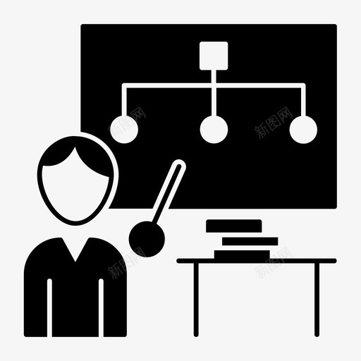 董事会商务会议图标svg_新图网 https://ixintu.com 会议 商务 商务和办公字形 培训 教学 演示 董事会