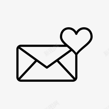 最喜欢的邮件电子邮件信件图标图标