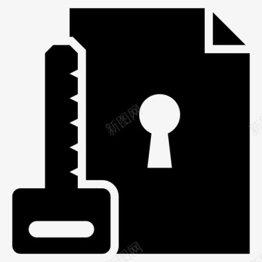安全文件秘密文件安全图标图标
