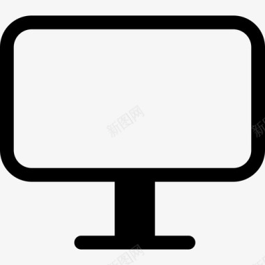 计算机显示器单块图标图标